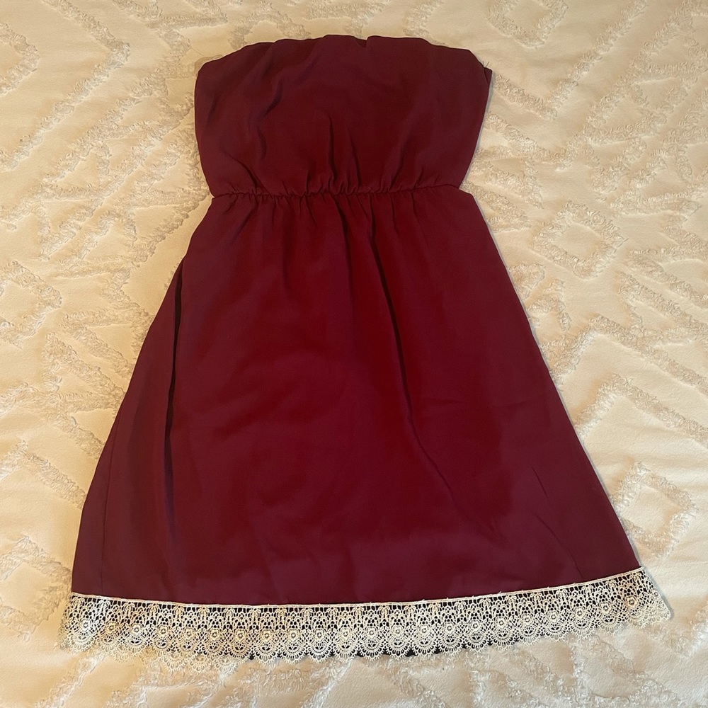 Maroon game day dress